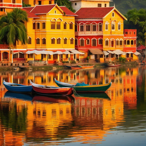 Travel & Landmarks: boat, building, calm