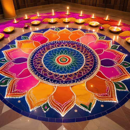 Festivals & Culture: candle, festival, mandala