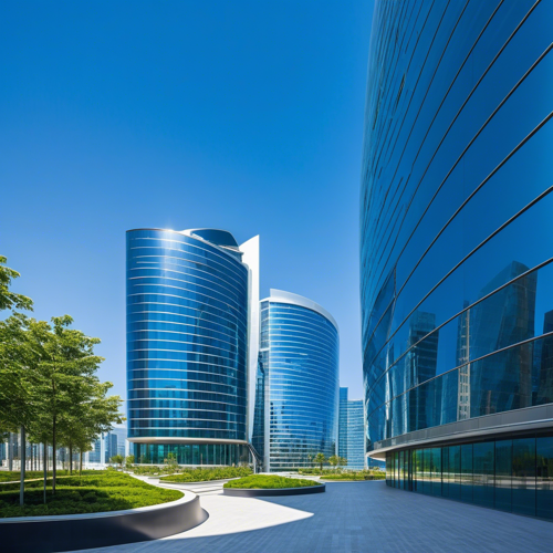 Business & Startups: building, city, path