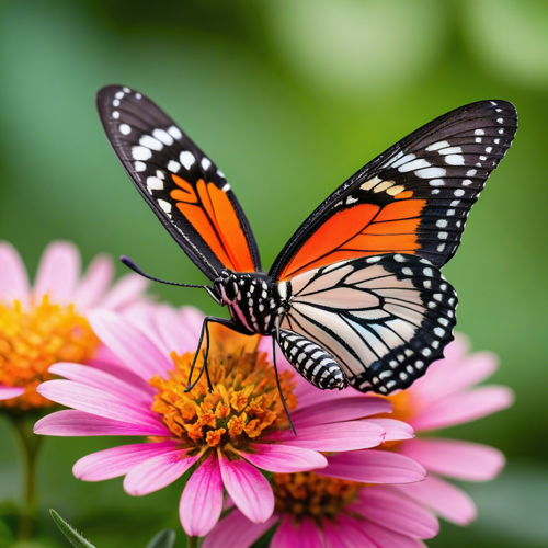 Nature & Wildlife: butterfly, daisy, flower