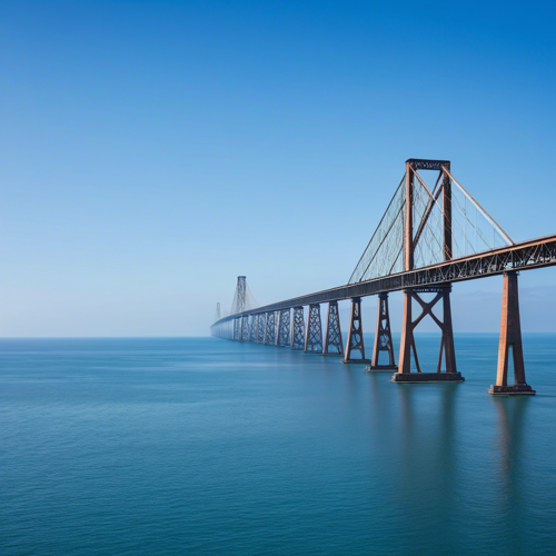 Travel & Landmarks: bay bridge, calm, cantilever bridge