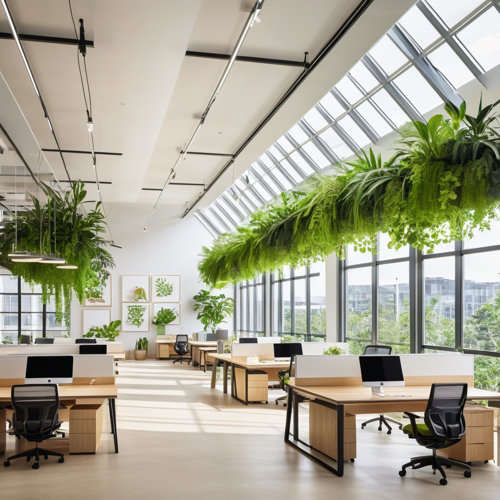 Business & Startups: chair, computer, fern