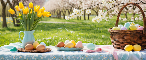 Monsoon & Seasons: basket, blanket, cherry blossom