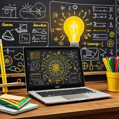 Business & Startups: blackboard, lamp, bulletin board