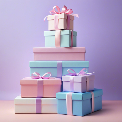 Festive Shopping: bow, box, footstall