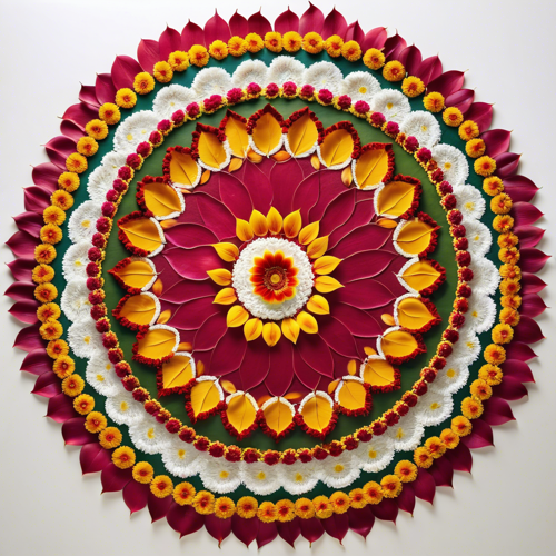 Festivals & Culture: festival, flower, mandala