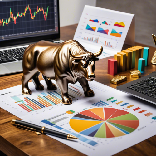 Business & Startups: bull, graph, computer