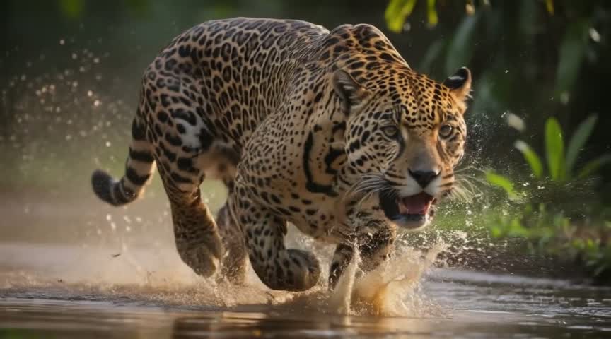 Nature & Wildlife: animal, creek, jaguar