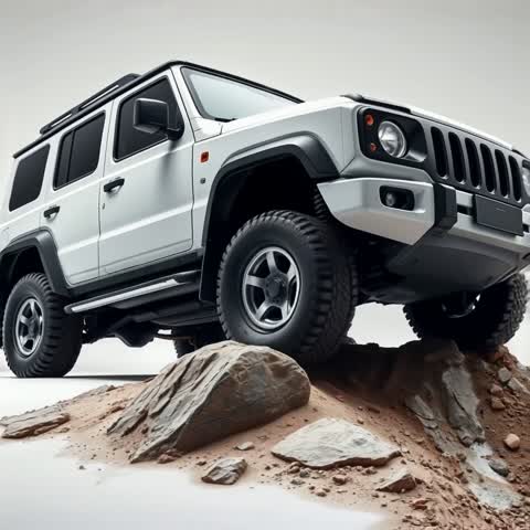 Photo: car, dirt track, jeep