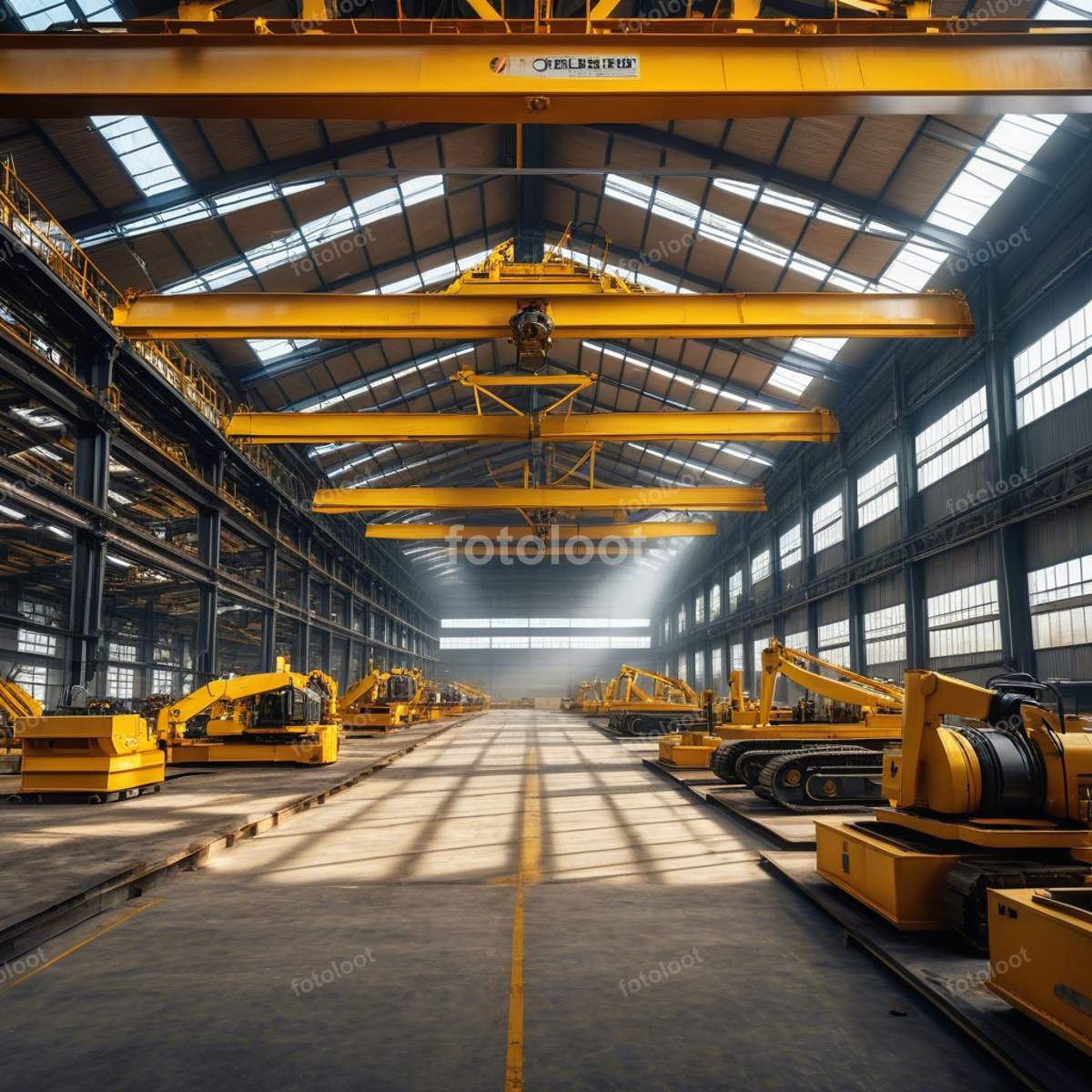 Technology: assembly line, beam, building