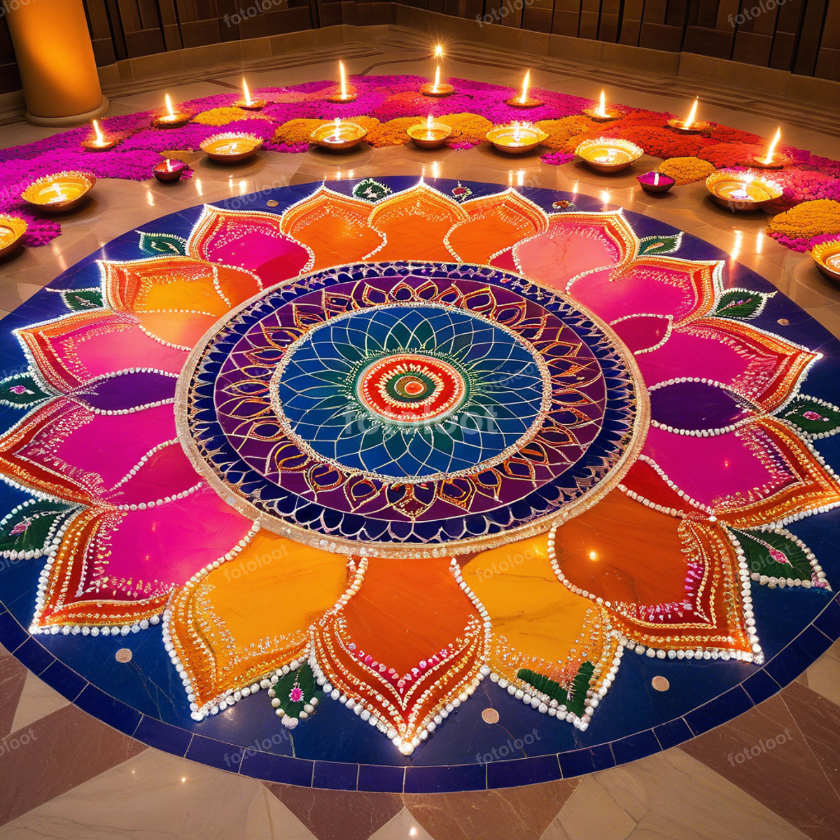 Festivals & Culture: candle, festival, mandala