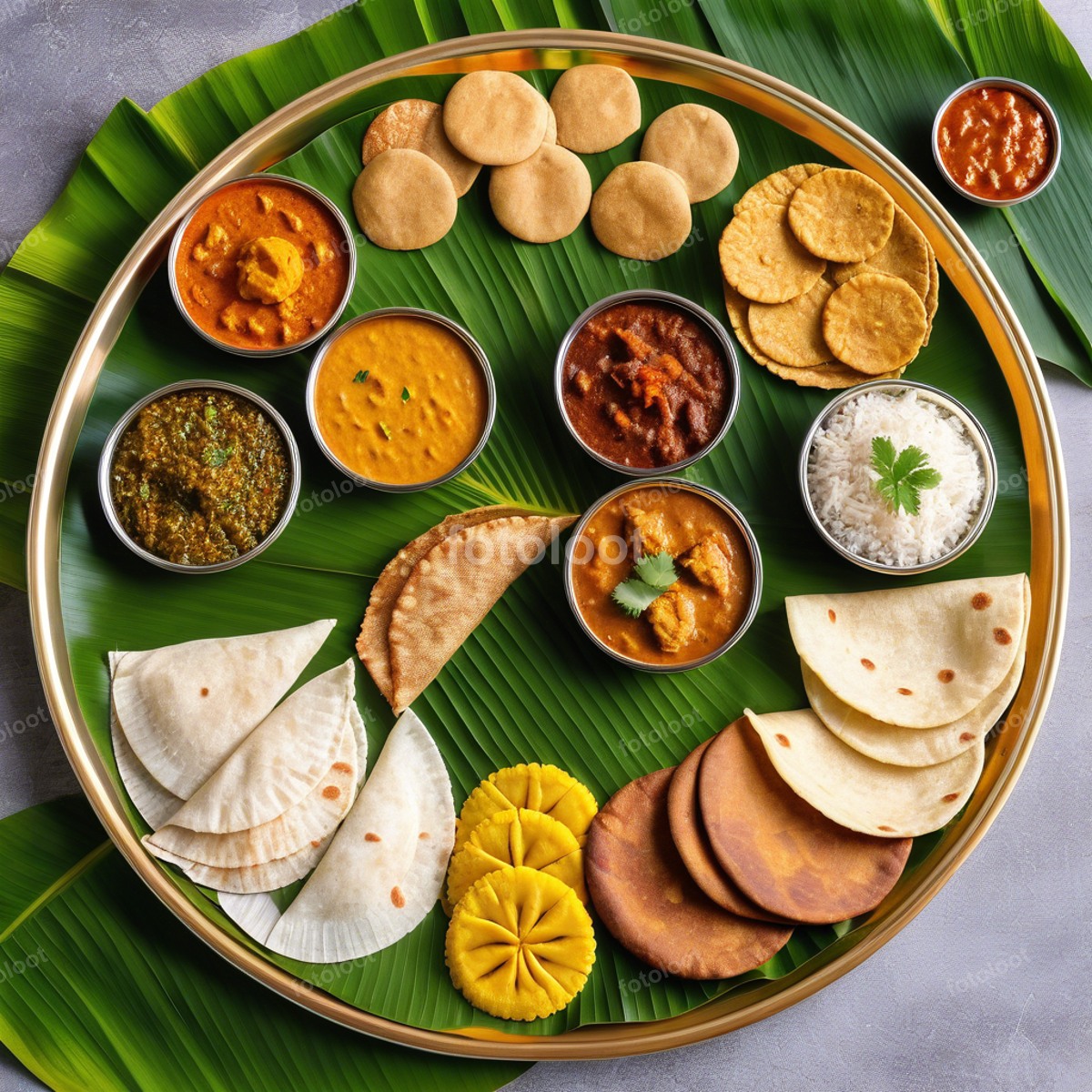 Food & Cuisine: appetizer, banana leaf, biscuit