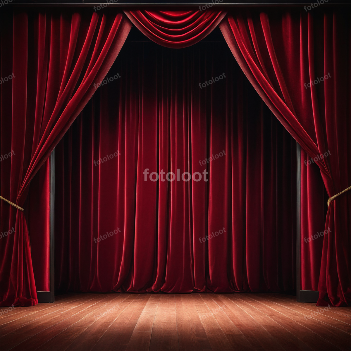 Dance & Music: theater, curtain, red