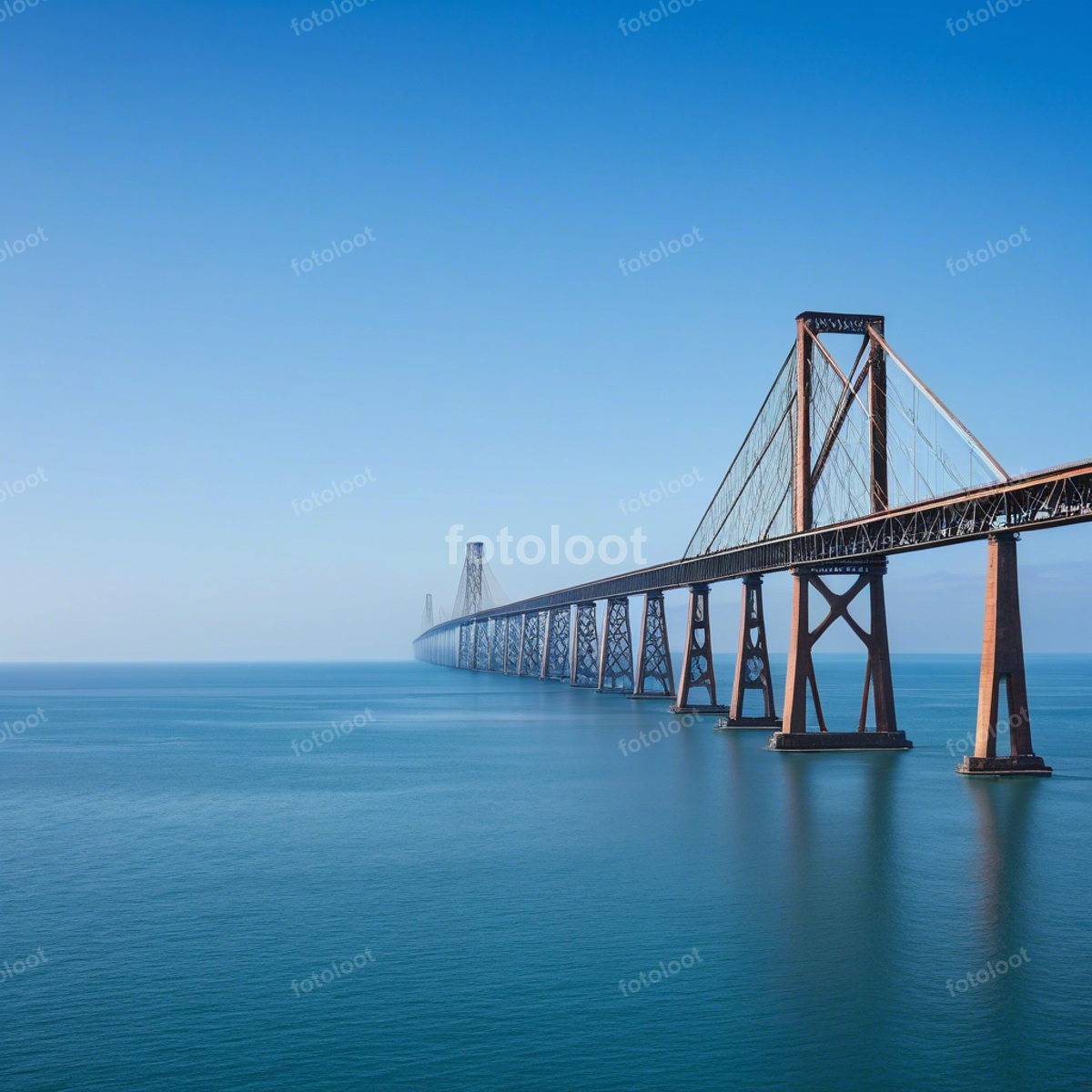 Travel & Landmarks: bay bridge, calm, cantilever bridge
