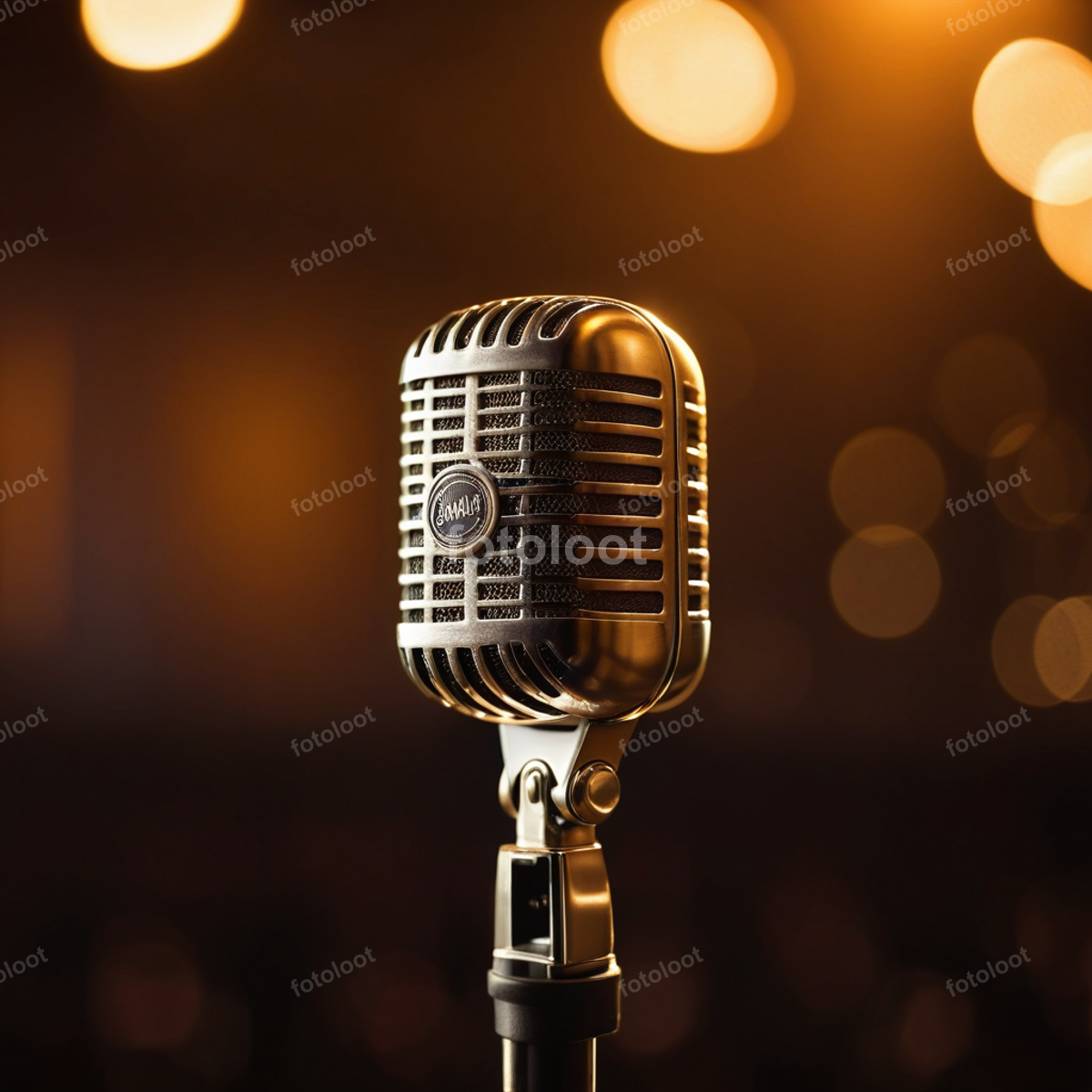 Dance & Music: microphone, backdrop