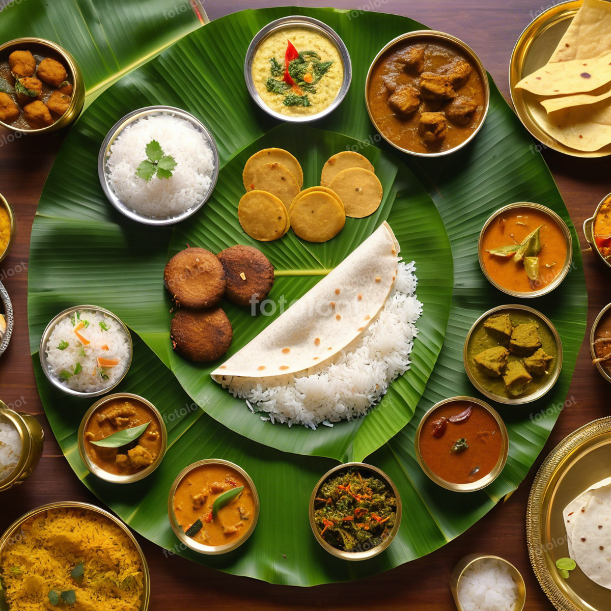 Food & Cuisine: banana leaf, cuisine, curry