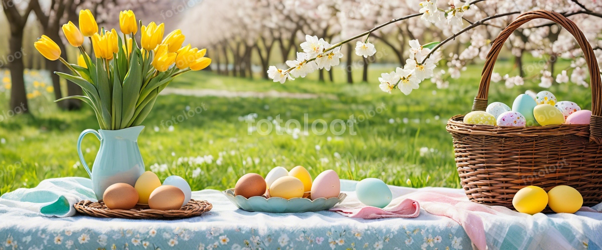 Monsoon & Seasons: basket, blanket, cherry blossom