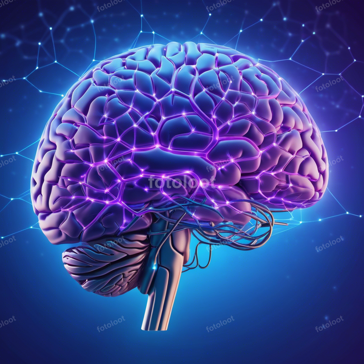 Healthcare: brain, person, illustration
